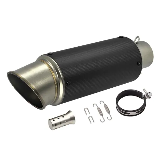 MF7193 Silenziatore Marmitta Dm 51 Universale Moto effetto Carbonio Racing