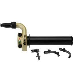 MF4171 Comando Gas Rapido Domino Racing KRR 03 Nero / Oro 2 Cavi Univesale Moto