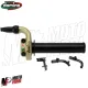 MF4171 Comando Gas Rapido Domino Racing KRR 03 Nero / Oro 2 Cavi Univesale Moto
