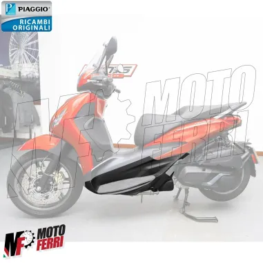 MF7204 Pedana Poggiapiedi Sinistra Origin Piaggio Beverly 300 400 HPE 2021/2024