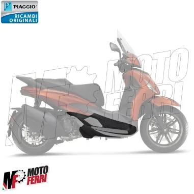 MF7205 Pedana Poggiapiedi Destra Originale Piaggio Beverly 300 310 400 HPE 2021 / 2025