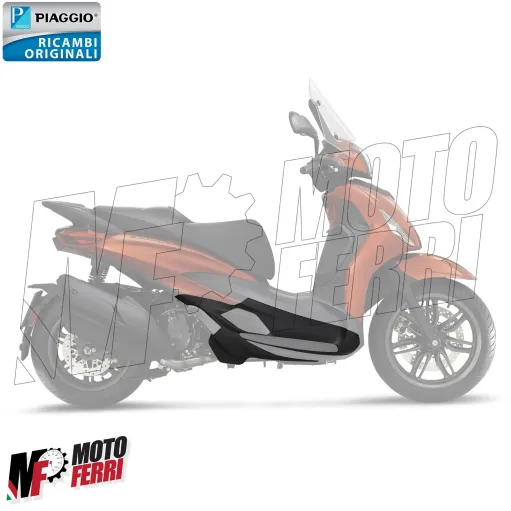MF7205 Pedana Poggiapiedi Destra Originale Piaggio Beverly 300 310 400 HPE 2021 / 2025