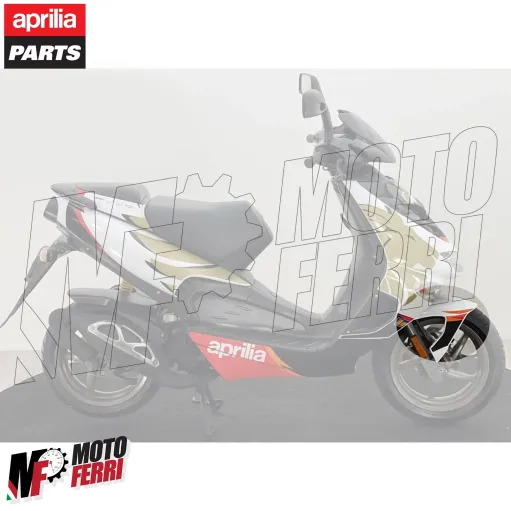 MF7220 Parafango Anteriore Bianco Poggiali Originale Aprilia SR 50 mod 2000/2012