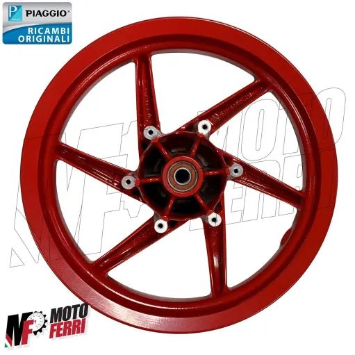 MF7221 Cerchio Anteriore Rosso Originale Piaggio NRG Power 50 mod 2007/2011