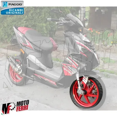 MF7221 Cerchio Anteriore Rosso Originale Piaggio NRG Power 50 mod 2007/2011