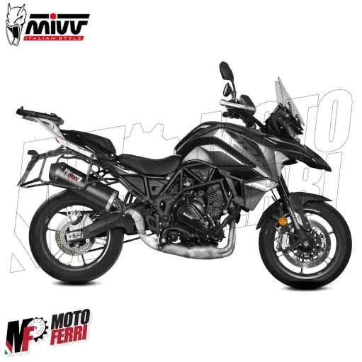 MF7237 Terminale Scarico MIVV Oval Benelli TRK 702 / X mod 2023 2024 Omologato