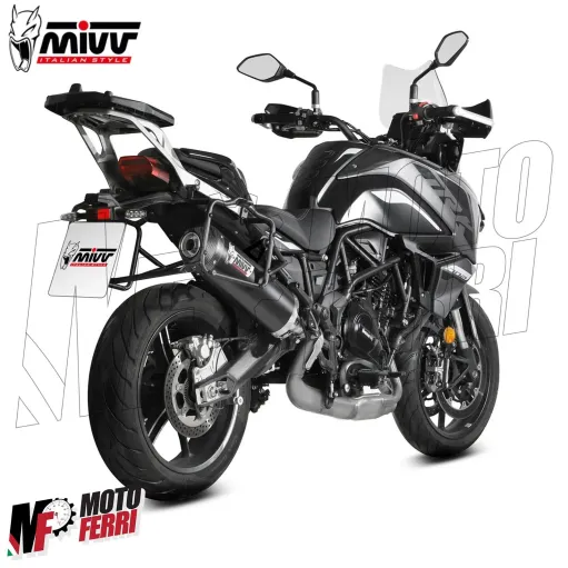 MF7237 Terminale Scarico MIVV Oval Benelli TRK 702 / X mod 2023 2024 Omologato