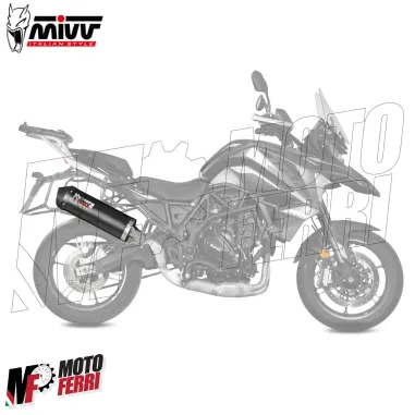 MF7237 Terminale Scarico MIVV Oval Benelli TRK 702 / X mod 2023 2024 Omologato