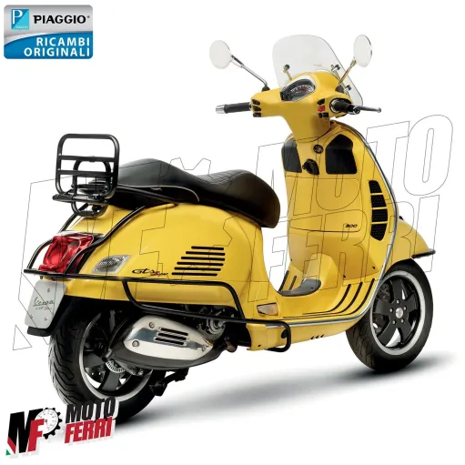 MF7243 Portapacchi Posteriore Nero Originale Vespa GTS 125 250 300 mod 2005 / 2024