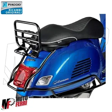 MF7243 Portapacchi Posteriore Nero Originale Vespa GTS 125 250 300 mod 2005 / 2024