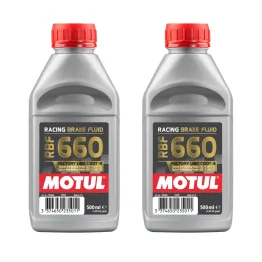 MF7250 Olio Freno Frizione Motul RBF 660 Factory Line DOT 4 Racing - 2X 500ml