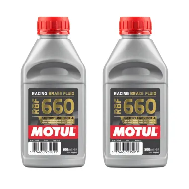 MF7250 Olio Freno Frizione Motul RBF 660 Factory Line DOT 4 Racing - 2X 500ml