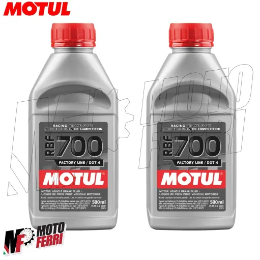 MF7251 Olio Motul RBF 700 per Liquido Freni Racing DOT4 100% Sintetico 2X 500ml