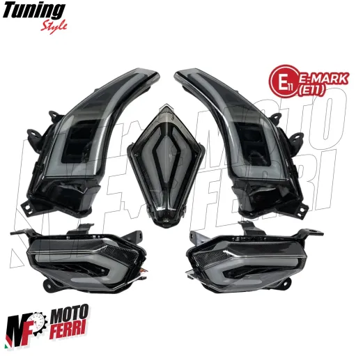 MF7255 Kit Frecce + Stop Led Anteriore Posteriore Fumè Yamaha TMax 530 2012/2016