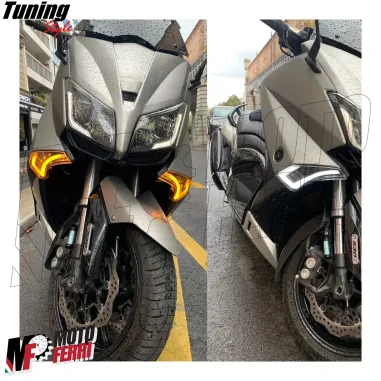 MF7255 Kit Frecce + Stop Led Anteriore Posteriore Fumè Yamaha TMax 530 2012/2016
