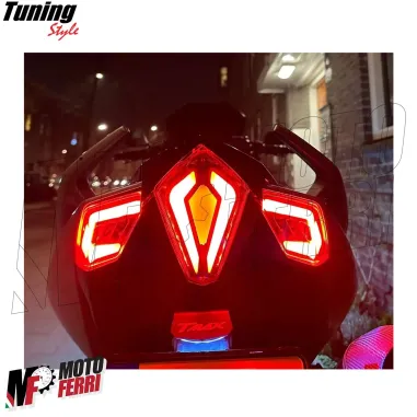 MF7255 Kit Frecce + Stop Led Anteriore Posteriore Fumè Yamaha TMax 530 2012/2016