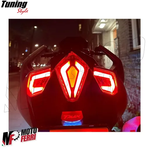 MF7255 Kit Frecce + Stop Led Anteriore Posteriore Fumè Yamaha TMax 530 2012/2016