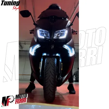 MF7255 Kit Frecce + Stop Led Anteriore Posteriore Fumè Yamaha TMax 530 2012/2016