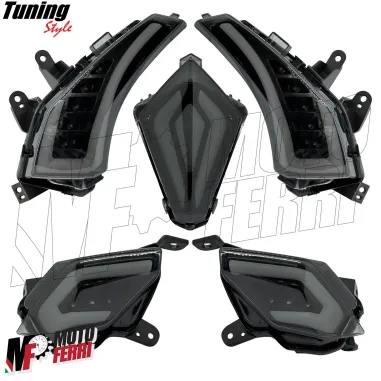 MF7255 Kit Frecce + Stop Led Anteriore Posteriore Fumè Yamaha TMax 530 2012/2016