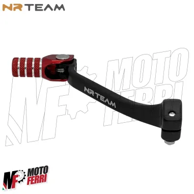 MF7257 Leva Cambio NRTeam Nero Rosso per Honda CRF 450 R / RX mod 2017-2024