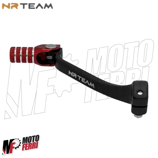 MF7257 Leva Cambio NRTeam Nero Rosso per Honda CRF 450 R / RX mod 2017-2024
