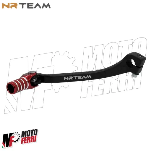 MF7257 Leva Cambio NRTeam Nero Rosso per Honda CRF 450 R / RX mod 2017-2024