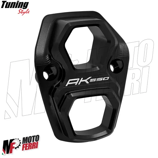 MF7259 Placca Fondello Marmitta Kymco AK550 mod 2017/2024 Alluminio CNC Nero