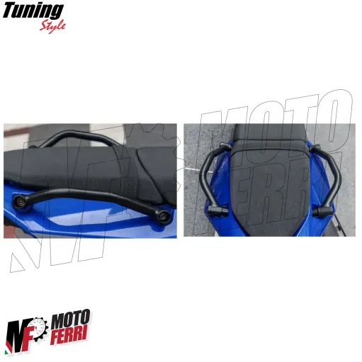 MF7260 Maniglie Passeggero Yamaha Tenere 700 mod 2019/2024 in Acciaio Nero