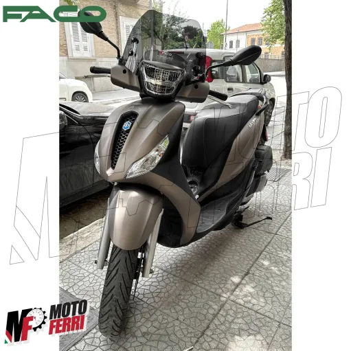 MF2554 Cupolino Spoiler Nero Fume' Faco Piaggio Medley 125 150 200 mod 2020/2025