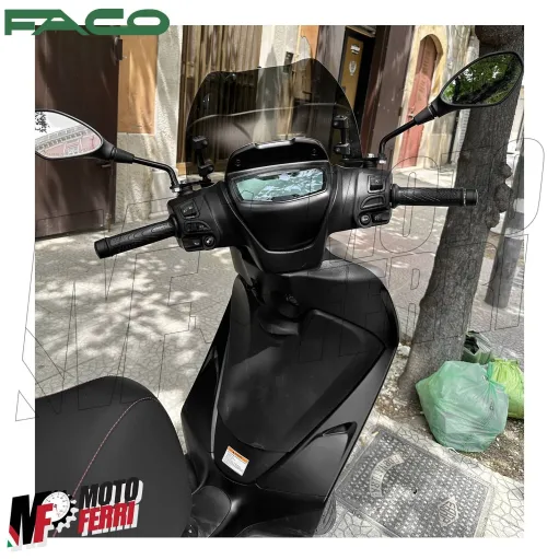 MF2554 Cupolino Spoiler Nero Fume' Faco Piaggio Medley 125 150 200 mod 2020/2025
