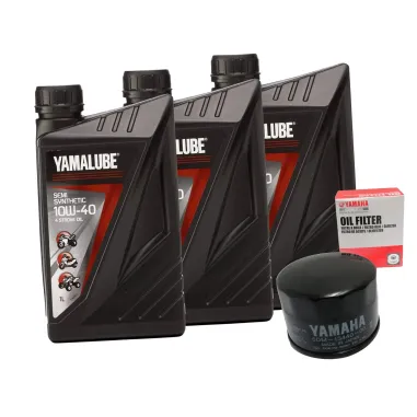 KIT TAGLIANDO OLIO YAMALUBE 10W40 E FILTRO OLIO ORIGINALE YAMAHA TMAX 500 - 530