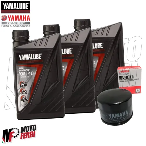 KIT TAGLIANDO OLIO YAMALUBE 10W40 E FILTRO OLIO ORIGINALE YAMAHA TMAX 500 - 530