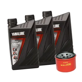 KIT TAGLIANDO 3 OLIO YAMALUBE + FILTRO MALOSSI YAMAHA 500 530 TMAX  2001 - 2016