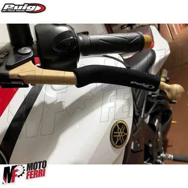 MF7273 Spugna Copri Leva Freno Frizione Puig Nero Grip Moto Scooter Universale