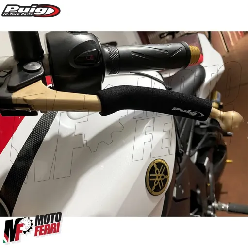 MF7273 Spugna Copri Leva Freno Frizione Puig Nero Grip Moto Scooter Universale