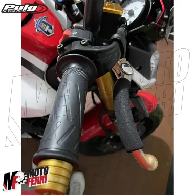 MF7273 Spugna Copri Leva Freno Frizione Puig Nero Grip Moto Scooter Universale
