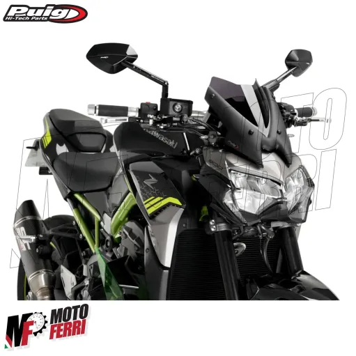 MF7276 Cupolino Kawasaki Z900 da 2020 a 2024 Fumè Scuro Puig New Generation Sport
