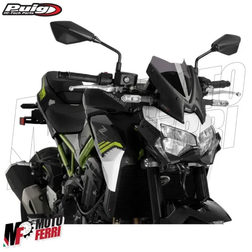 MF7276 Cupolino Kawasaki Z900 da 2020 a 2024 Fumè Scuro Puig New Generation Sport