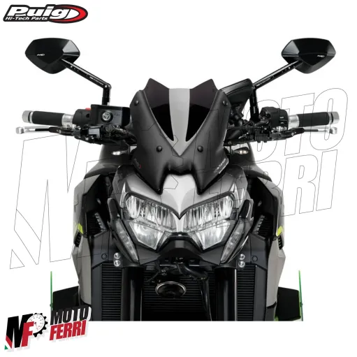 MF7276 Cupolino Kawasaki Z900 da 2020 a 2024 Fumè Scuro Puig New Generation Sport