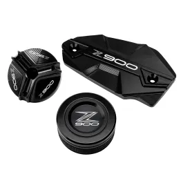 MF7277 Kit Tappo Olio Vaschetta Freno Ant E Post Nero Kawasaki Z900 mod 2017 / 2024