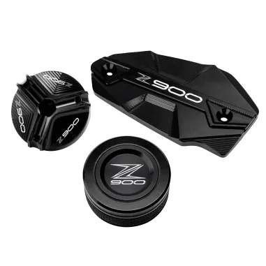 MF7277 Kit Tappo Olio Vaschetta Freno Ant E Post Nero Kawasaki Z900 mod 2017 / 2024