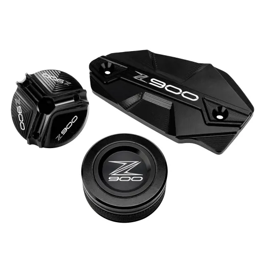 MF7277 Kit Tappo Olio Vaschetta Freno Ant E Post Nero Kawasaki Z900 mod 2017 / 2024