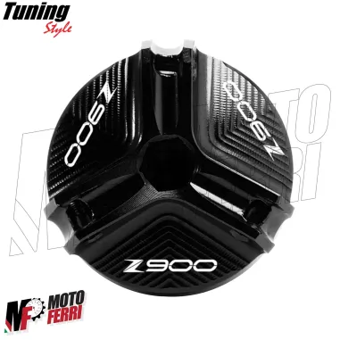 MF7277 Kit Tappo Olio Vaschetta Freno Ant E Post Nero Kawasaki Z900 mod 2017 / 2024