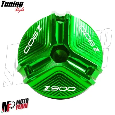 MF7278 Kit Tappo Olio Vaschetta Freno Ant/Post Verde Kawasaki Z900 mod 2017/2024
