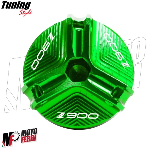 MF7278 Kit Tappo Olio Vaschetta Freno Ant/Post Verde Kawasaki Z900 mod 2017/2024
