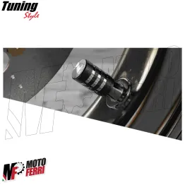 MF7280 Tappi Copri Valvola Nero Kawasaki Z900 mod 2017-2024 per Cerchio Ant/Post 2