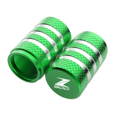 MF7281 Tappi Copri Valvola Verde Kawasaki Z900 (2017-2024) per Cerchio Ant/Post