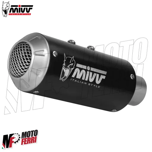 MF7288 Scarico Marmitta MIVV MK3 Kawasaki Z900 - 2020 / 2024 Omologato Inox Nero