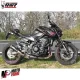 MF7288 Scarico Marmitta MIVV MK3 Kawasaki Z900 - 2020 / 2024 Omologato Inox Nero