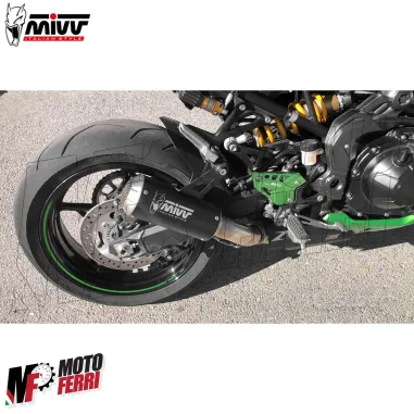 MF7288 Scarico Marmitta MIVV MK3 Kawasaki Z900 - 2020 / 2024 Omologato Inox Nero